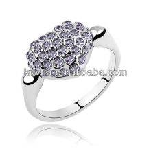 Japan gemstone ring holder cz diamond rings jewelry white gold heart ring